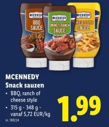Promotie: Snack sauzen