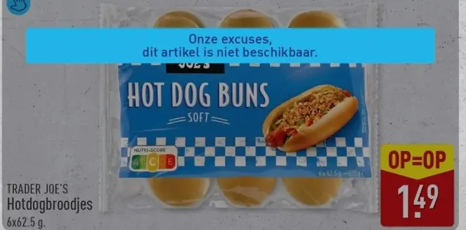 Aanbieding: Hotdogbroodjes