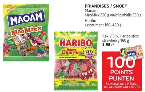 Offre: Maoam MaoMixx ou pinballs, Haribo assortiment