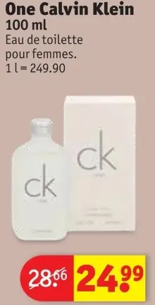 Offre: One Calvin Klein