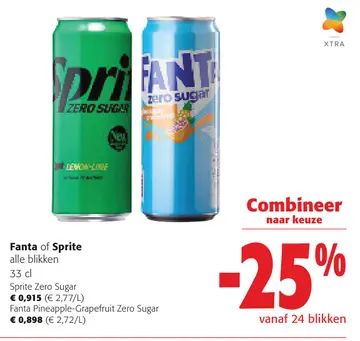 Aanbieding: Fanta of Sprite