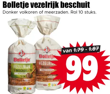 Aanbieding: vezelrijk beschuit