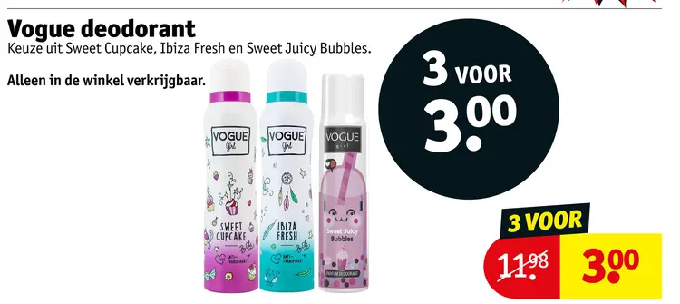 Aanbieding: Vogue deodorant