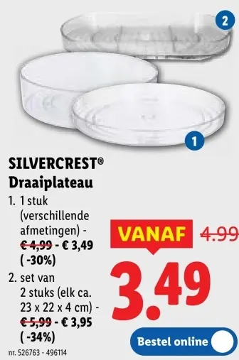 Promotie: Draaiplateau