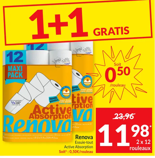 Offre: Essuie-tout Active Absorption