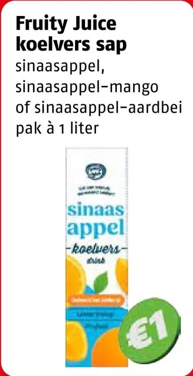 Aanbieding: Fruity Juice Koelvers sap