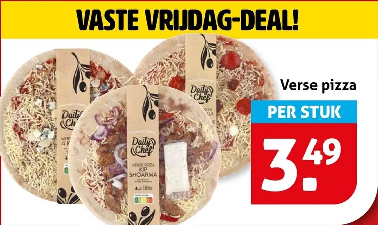 Aanbieding: Verse pizza