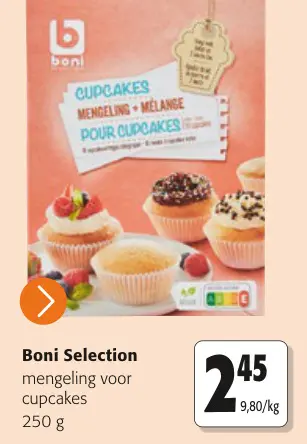 Promotie: Mengeling voor cupcakes