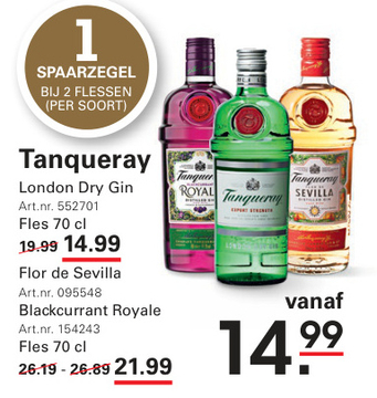 Aanbieding: Tanqueray London Dry Gin