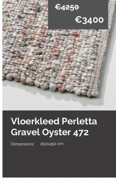 Aanbieding: Vloerkleed Perletta Gravel Oyster 472