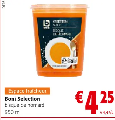 Offre: bisque de homard