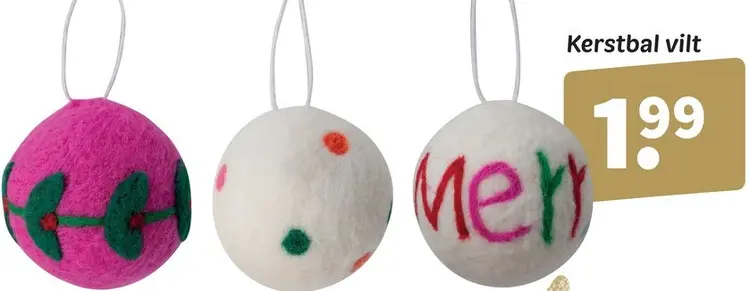 Promotie: Kerstbal vilt