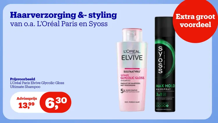 Aanbieding: L'Oréal Paris Elvive Glycolic Gloss Ultimate