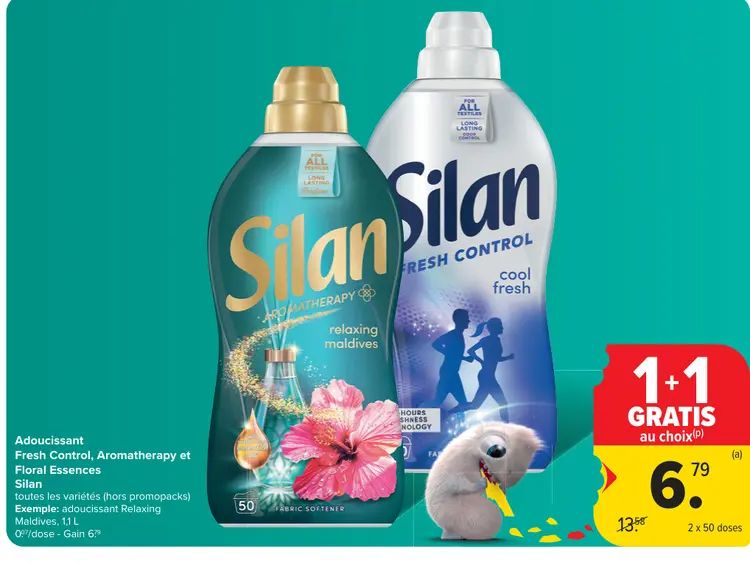 Offre: Adoucissant Fresh Control, Aromatherapy et Floral Essences Silan