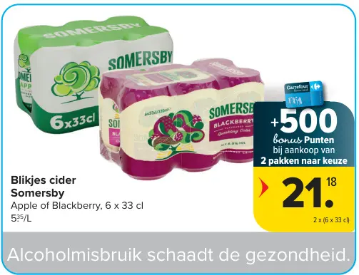 Promotie: Somersby Blikjes cider