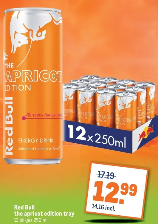 Aanbieding: Red Bull the apricot edition