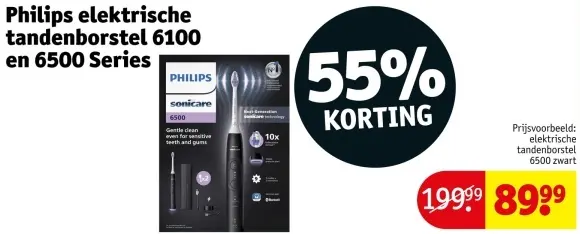 Aanbieding: Elektrische tandenborstel 6100 en 650