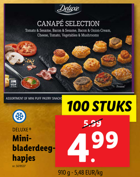 Aanbieding: Mini-bladerdeeghapjes