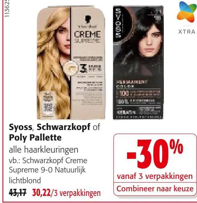 Promotie: Syoss, Schwarzkopf of Poly Pallette alle haarkleuringen