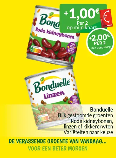 Promotie: Blik gestoomde groenten