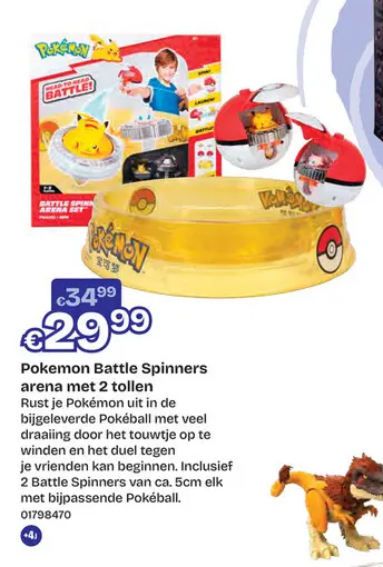Promotie: Battle Spinners arena met 2 tollen
