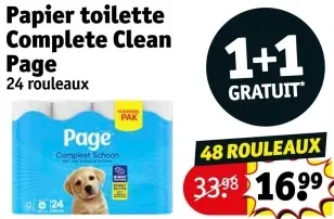 Offre: Papier toilette Complete Clean