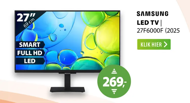 Aanbieding: Led tv | 27f6000f