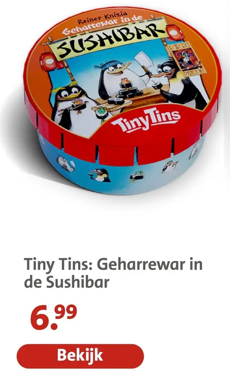 Aanbieding: Tiny Tins: Geharrewar in de Sushibar