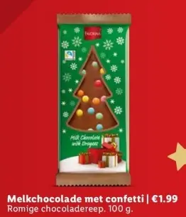 Aanbieding: Melkchocolade met confetti