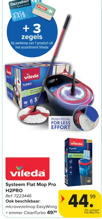Promotie: Systeem Flat Mop Pro H2PRO
