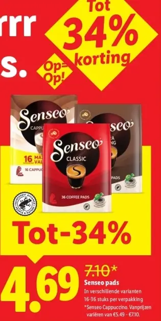 Aanbieding: Senseo pads