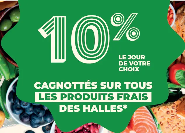 Offre: Tous les produits frais des halles