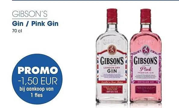 Promotie: Gin / Pink Gin