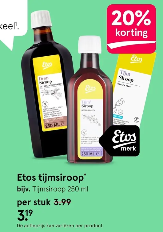 Aanbieding: Tijmsiroop