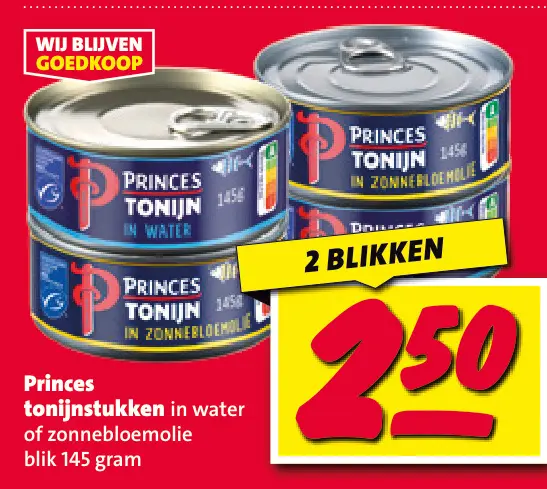 Aanbieding: Princes tonijnstukken