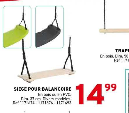 Offre: Siege pour balancoire