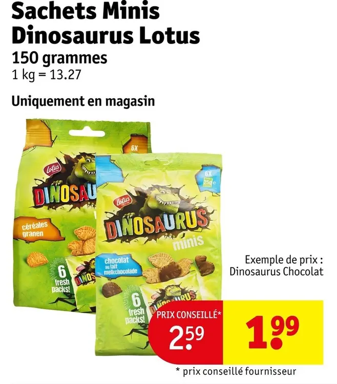 Offre: Sachets Minis Dinosaurus