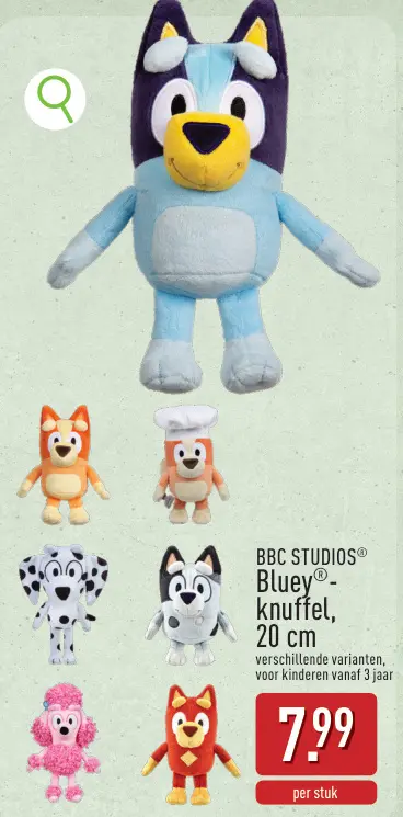 Promotie: Bluey-knuffel