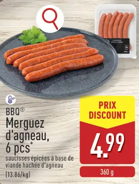 Offre: Merguez d'agneau