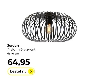 Aanbieding: Jordan Plafonnière zwart