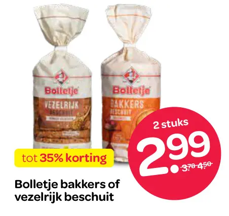 Aanbieding: Bakkers of vezelrijk beschuit