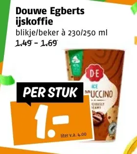 Aanbieding: Douwe Egberts ijskoffie