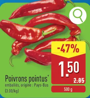 Offre: Poivrons pointus