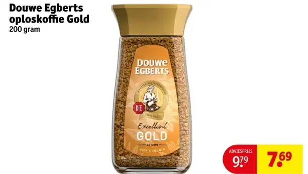 Aanbieding: oploskoffie Gold