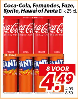 Coca-Cola, Fernandes, Fuze, Sprite, Hawai of Fanta