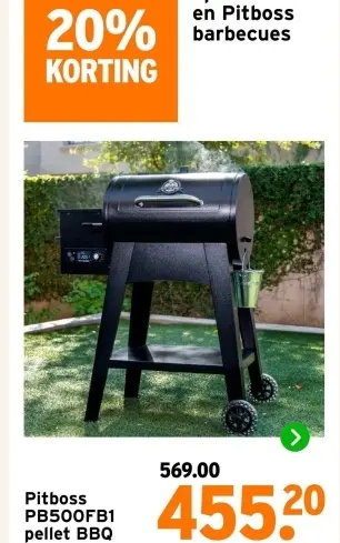 Aanbieding: PB500FB1 pellet BBQ