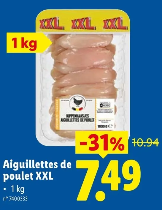 Offre: Aiguillettes de poulet XXL
