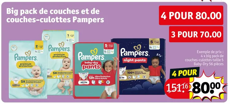 Offre: Big pack de couches et de couches-culottes