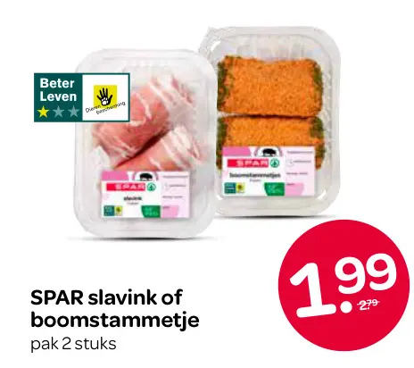 Aanbieding: slavink of boomstammetje