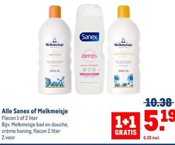 Aanbieding: Alle Sanex of Melkmeisje